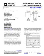 ADG1209YCPZ-REEL 数据规格书 1