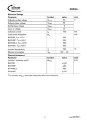 BCR189 datasheet.datasheet_page 2