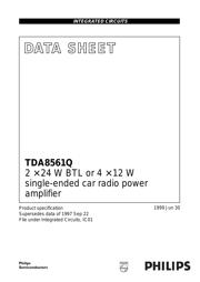 TDA8561Q/N3S,112 Datenblatt PDF