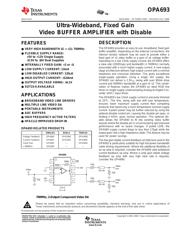 OPA693ID datasheet.datasheet_page 1