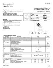 IRFB3307ZGPBF 数据规格书 1