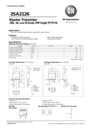 2SA2126-TL-H 数据规格书 1