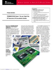 TRF6900/MSP430 datasheet.datasheet_page 1