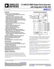AD9522-0BCPZ 数据手册