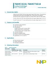 74AHC1G14GW125 datasheet.datasheet_page 1