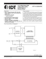 IDT71V124SA15Y 数据规格书 1