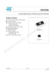 M27C64A-20F1 datasheet.datasheet_page 1