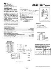 CD4019BE Datenblatt PDF