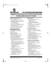 PIC18F8680T-I/PT Datenblatt PDF