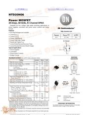 NTD20N06 datasheet.datasheet_page 1