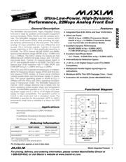 MAX5864ETM+ Datenblatt PDF