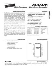 MAX038EPP datasheet.datasheet_page 1