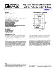 ADM3051CRZ datasheet.datasheet_page 1