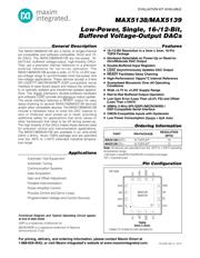 MAX5139 数据规格书 1