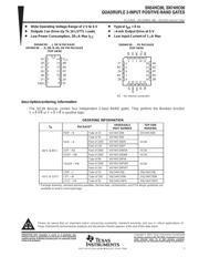 SN74HC00DE4 数据规格书 1