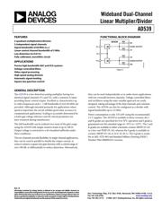 AD539KD datasheet.datasheet_page 1