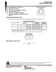 SN74AHCT1G04DCK6 数据规格书 1