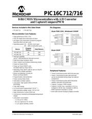 PIC16LC712-04I/SS 数据规格书 1