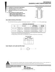 SN74AHC00QDRQ1 数据规格书 1