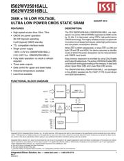 IS62WV25616BLL-55TLI datasheet.datasheet_page 1