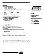 ATF16V8B-15PU 数据规格书 1