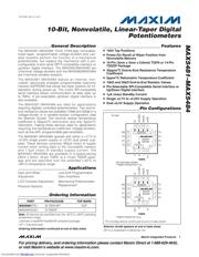 MAX5484ETE-T 数据规格书 1