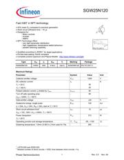 SGW25N120FKSA1 Datenblatt PDF