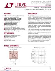 LT3092 数据规格书 1