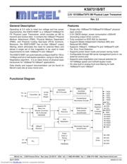 KS8721BI 数据规格书 1