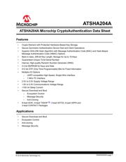ATSHA204A-SSHDA-T Datenblatt PDF