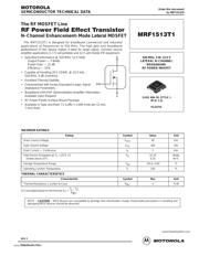 MRF1513T1 数据规格书 1