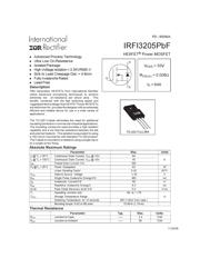 IRFI3205PBF 数据规格书 1