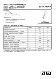ZVN4306AV Datenblatt PDF