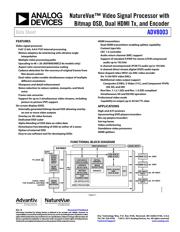 ADV8003KBCZ-7C 数据规格书 1
