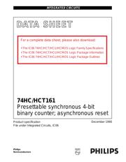 74HCT161D,652 Datenblatt PDF