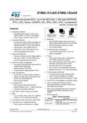 STM8L152M8T6 数据手册