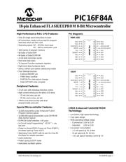 PIC16LF84A-04I/P 数据规格书 3