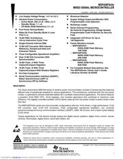 MSP430FG437IPNR 数据规格书 1