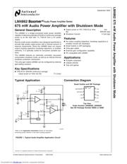 LM4862M/NOPB datasheet.datasheet_page 1