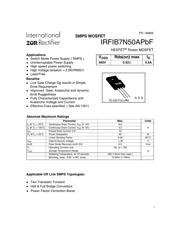 IRFIB7N50APBF 数据规格书 1