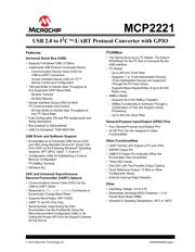MCP2221-I/P 数据规格书 1