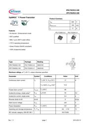 IPB17N25S3100ATMA1 数据规格书 1