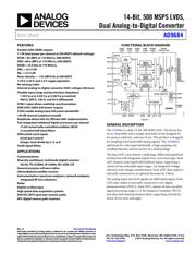 AD9684BBPZ-500 数据规格书 1