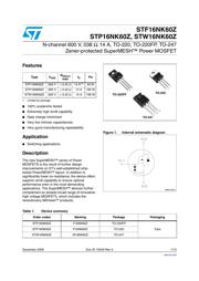 STP16NK60Z datasheet.datasheet_page 1