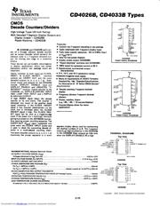 CD4033BPWR Datenblatt PDF