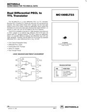 MC100ELT23D 数据规格书 1