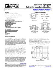 AD8040ARZ-REEL7 datasheet.datasheet_page 1