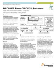 MPC8536CVTANGA datasheet.datasheet_page 1