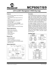 MCP609TI/SL 数据规格书 1