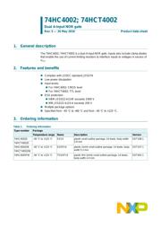 74HC4002D,653 datasheet.datasheet_page 1